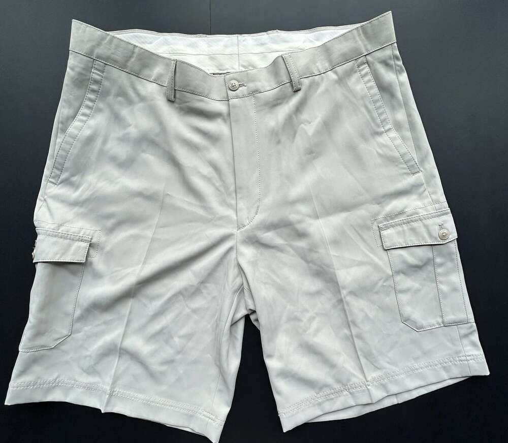 Island Republic Cargo Shorts Size 38 Gray Polyester